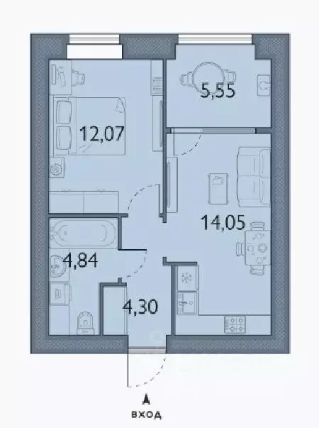 1-к кв. Брянская область, Брянский район, пос. Мичуринский, ... - Фото 1