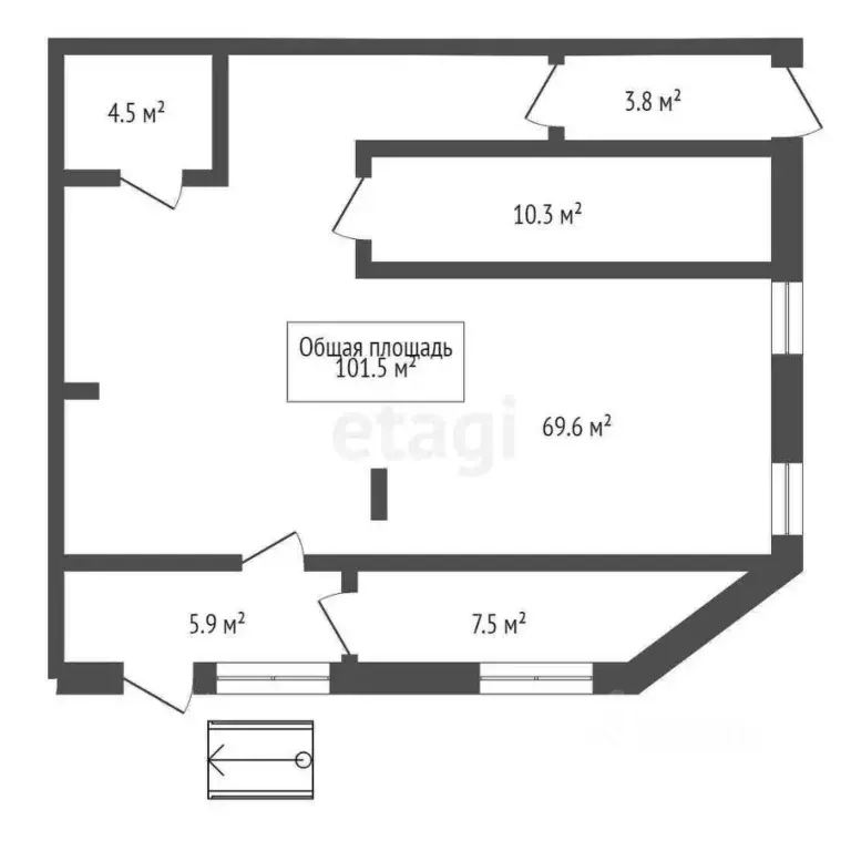 Торговая площадь в Новосибирская область, Новосибирск Волховская ул., ... - Фото 2