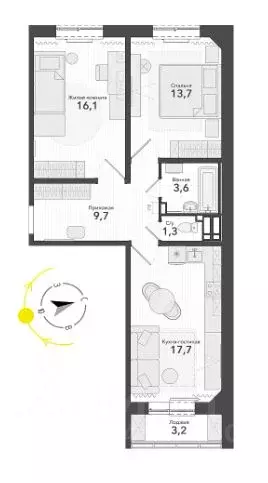 3-к кв. Новосибирская область, Новосибирский район, Станционный ... - Фото 1