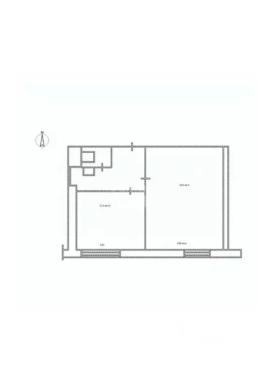 1-к кв. Томская область, Томск ул. Владимира Высоцкого, 33с9 (37.7 м) - Фото 2