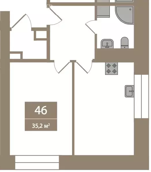 Квартира-студия: Санкт-Петербург, Челябинская улица, 37 (35.2 м) - Фото 0