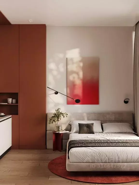 Квартира, 1 комната, 30.8 м - Фото 0