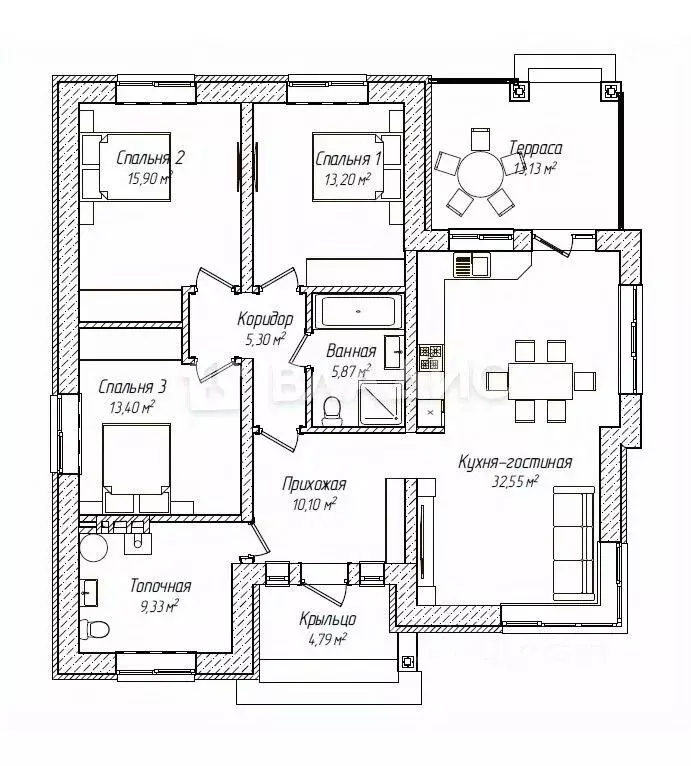 Дом в Воронежская область, Рамонский район, Новоживотинновское с/пос, ... - Фото 2