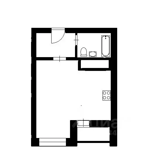 1-к кв. Башкортостан, Уфа ул. Кирова, 130 (32.0 м) - Фото 2