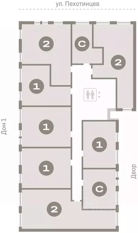 2-к кв. Свердловская область, Екатеринбург ул. Пехотинцев, 2В (63.3 м) - Фото 1