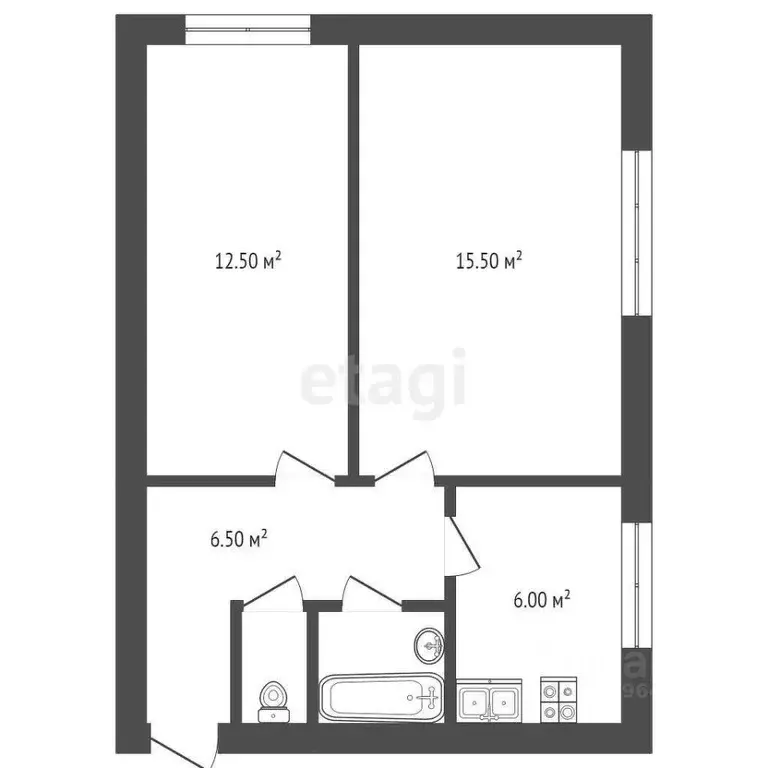 2-к кв. Московская область, Лобня Букинское ш., 5 (43.5 м) - Фото 0