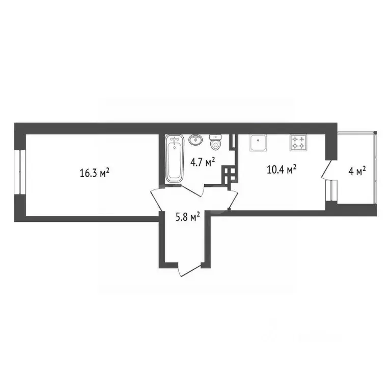 1-к кв. Красноярский край, Красноярск Свердловская ул., 6Е (38.7 м) - Фото 0