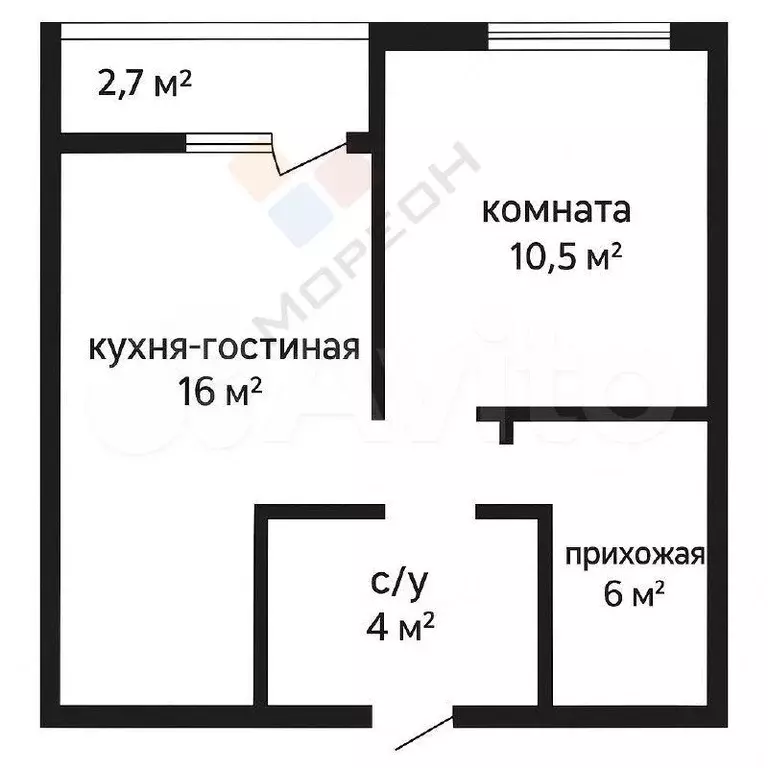 1-к. квартира, 36,5 м, 11/16 эт. - Фото 0