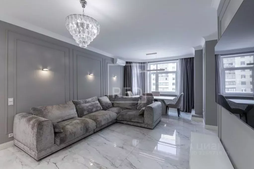 3-к кв. Москва Ломоносовский просп., 29к1 (90.0 м) - Фото 2