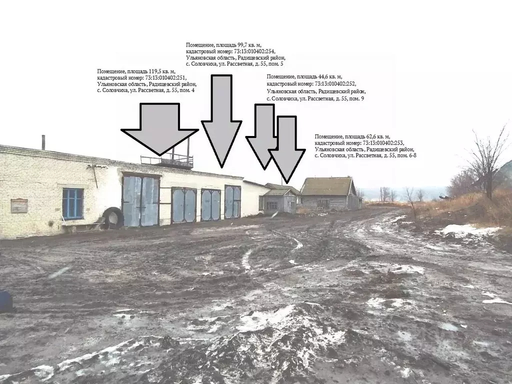 Офис в Ульяновская область, Радищевский район, Дмитриевское с/пос, с. ... - Фото 1