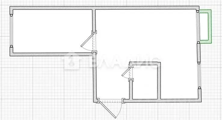 2-к кв. Пензенская область, Пенза ул. Набережная реки Мойки, 7 (45.0 ... - Фото 2