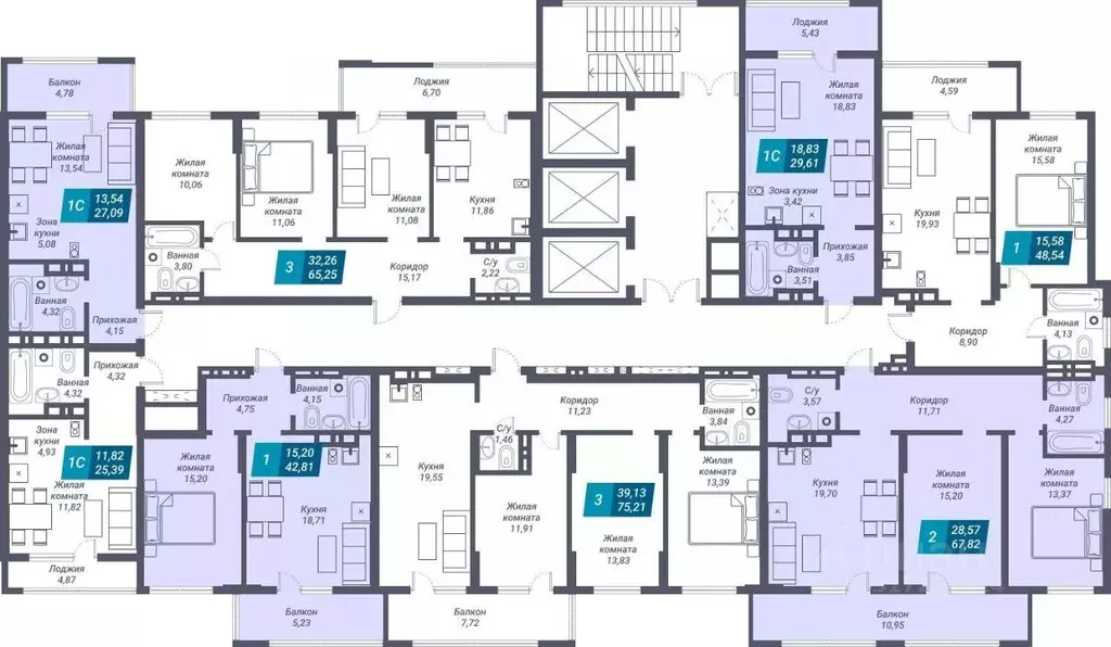 Студия Новосибирская область, Новосибирск ул. Королева, 19 (29.61 м) - Фото 1