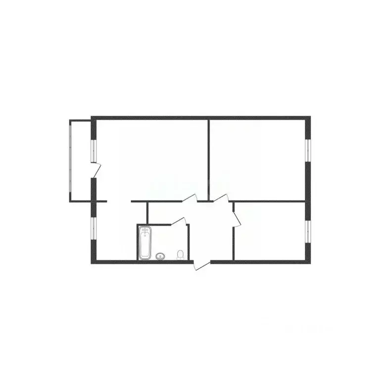 3-к кв. Курганская область, Курган Сибирская ул., 19 (62.9 м) - Фото 1