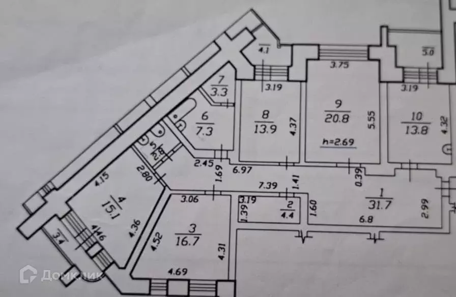 Продаётся 4-к квартира, 135.4 м - Фото 0