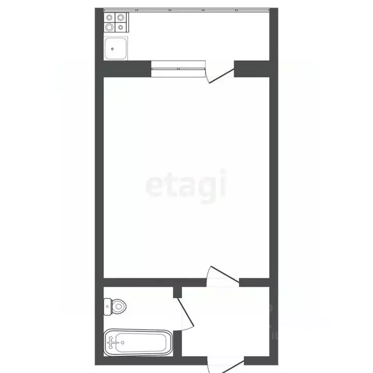 Студия Ханты-Мансийский АО, Сургут ул. Александра Усольцева, 15 (24.0 ... - Фото 2