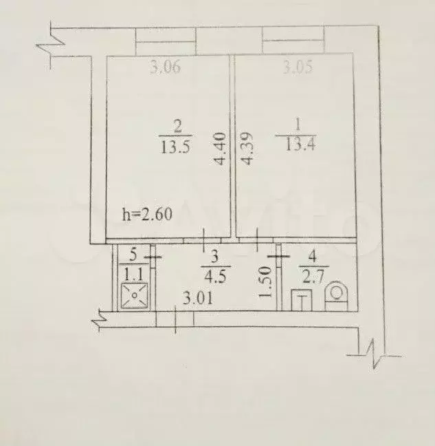 2-к. квартира, 35,2 м, 9/9 эт. - Фото 0