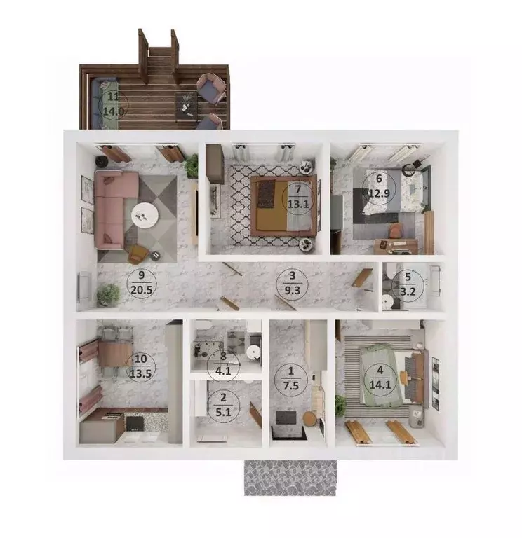 Дом в Московская область, Богородский городской округ, Родное Пешково ... - Фото 2