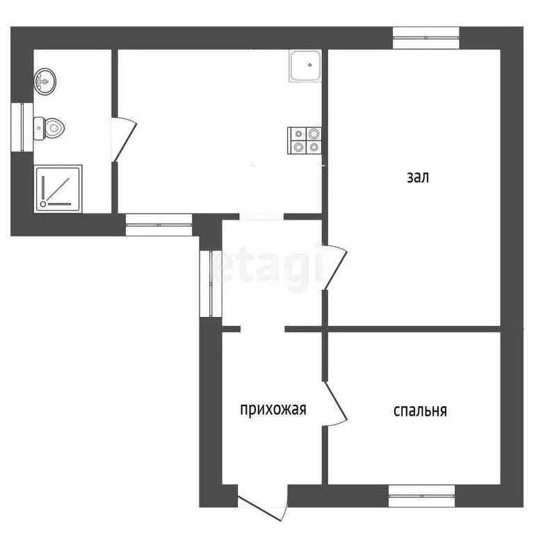 Дом в Чегем-Второй, улица Лашин (51.3 м) - Фото 0