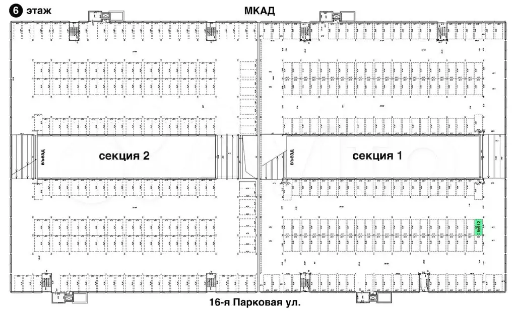 Машиноместо, 13 м - Фото 0