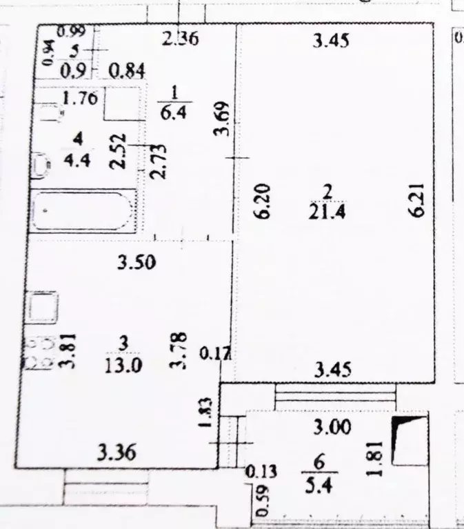 1-к кв. Башкортостан, Уфа ул. Октябрьской Революции, 62/1 (52.0 м) - Фото 0