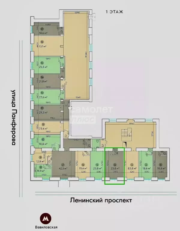 Торговая площадь в Москва Ленинский просп., 81/2 (24 м) - Фото 0