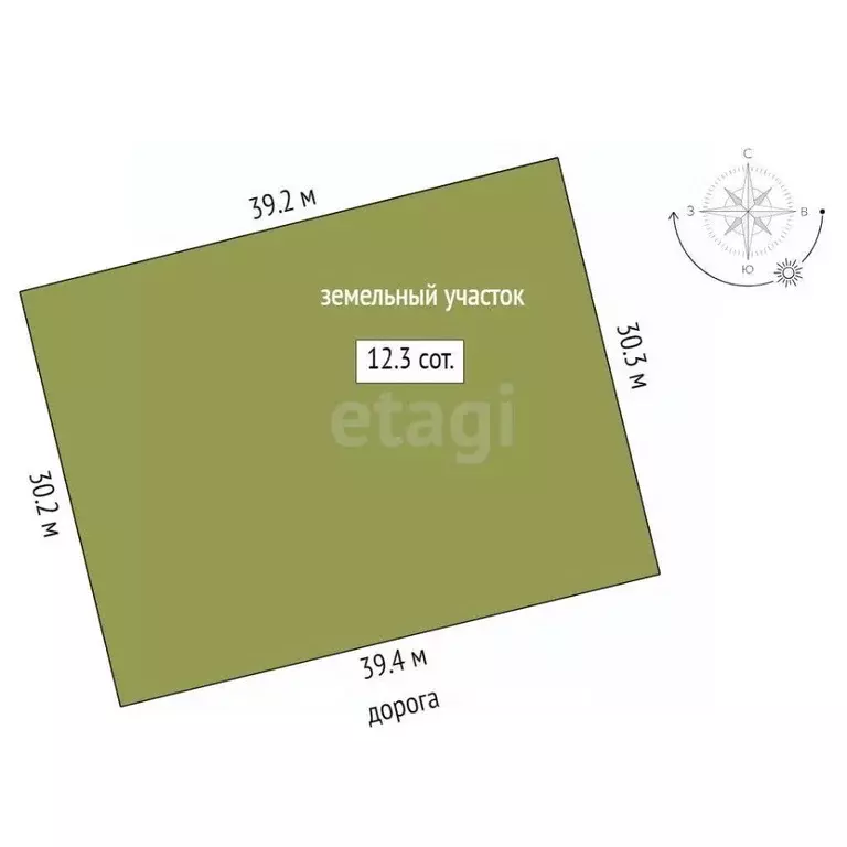 Участок в Свердловская область, Талица Степная ул. (12.33 сот.) - Фото 2