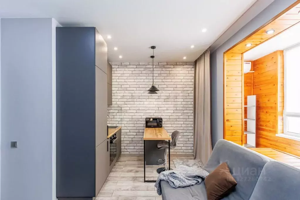 Студия Тюменская область, Тюмень ул. Фармана Салманова, 26 (24.4 м) - Фото 1