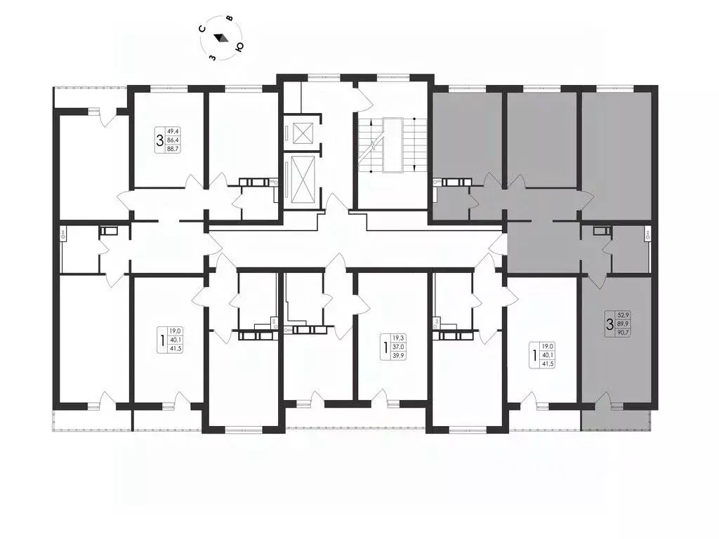 3-к кв. Воронежская область, Воронеж Первое Мая мкр, Май жилой ... - Фото 2