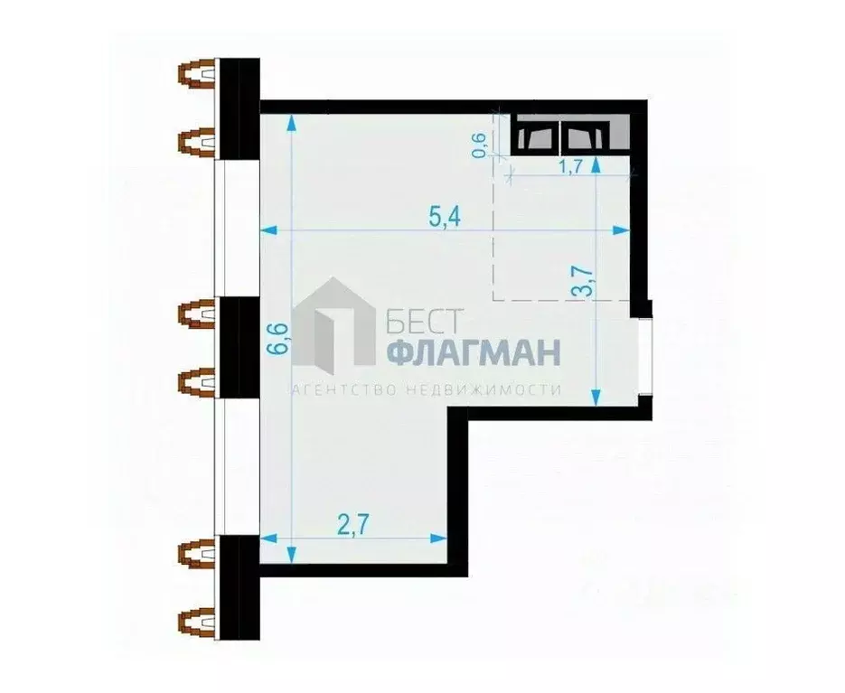 Помещение свободного назначения в Москва Выборгская ул., 18 (28 м) - Фото 2