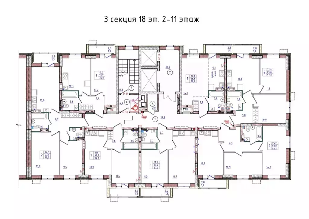 2-к кв. Волгоградская область, Волгоград ул. Голубева (55.2 м) - Фото 1