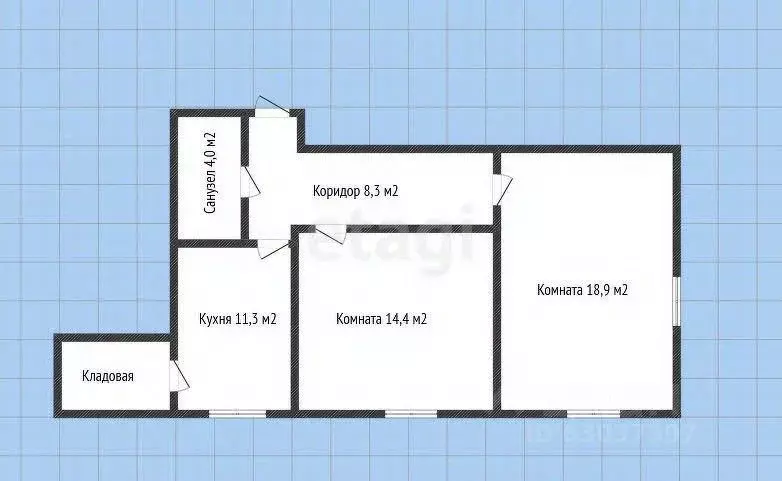 2-к кв. Краснодарский край, Горячий Ключ ул. Ленина, 147А (59.0 м) - Фото 1