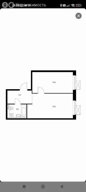 1-комнатная квартира: Москва, Новохохловская улица, 15к2 (42 м) - Фото 1