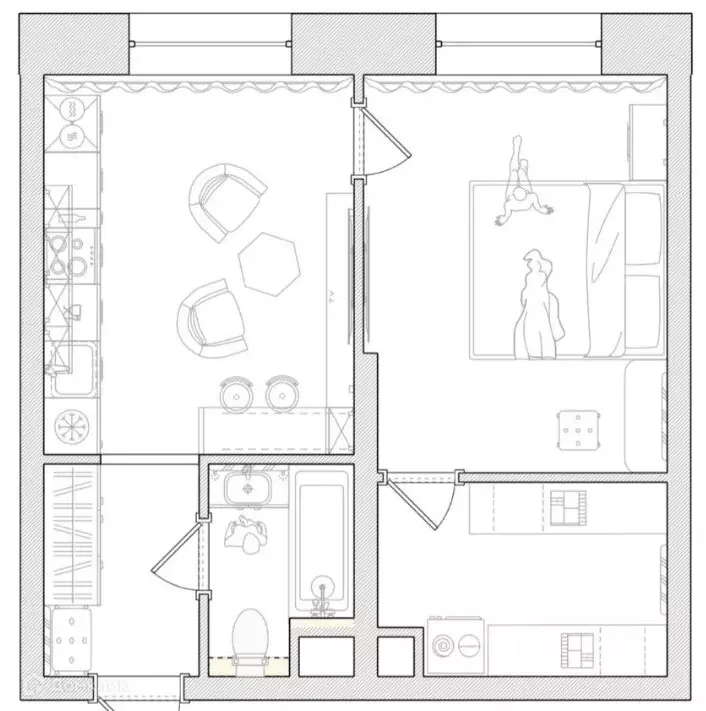 Продаётся 1-к квартира, 40.2 м - Фото 1