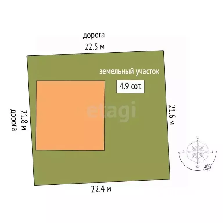 Участок в Челябинская область, Миасс ул. Раздольная, 14 (4.89 сот.) - Фото 1