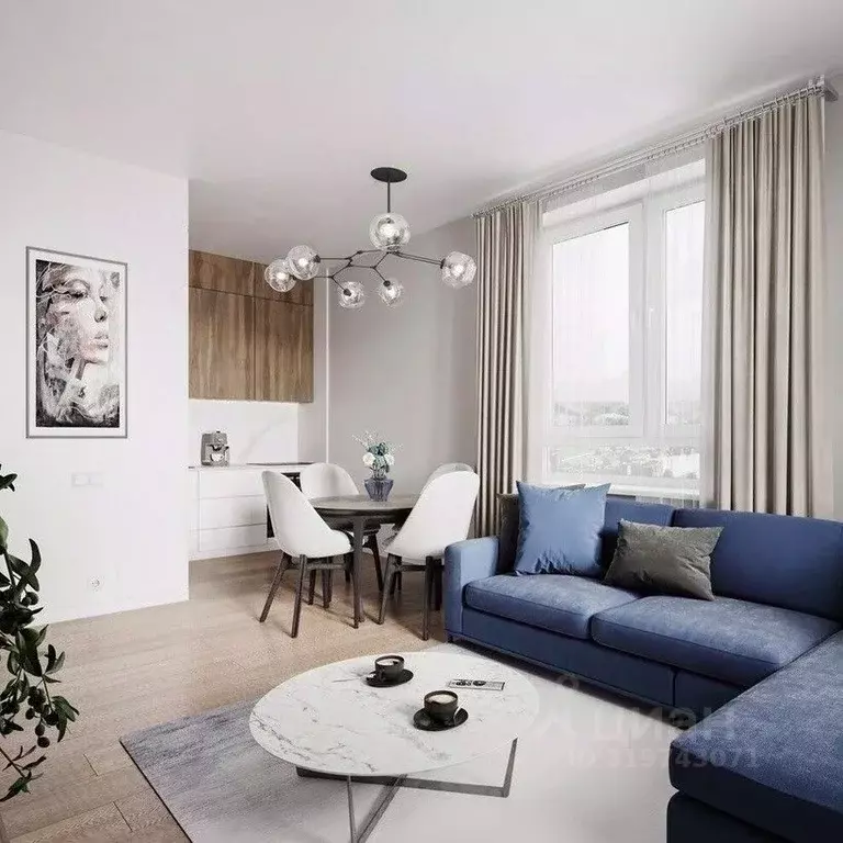 3-к кв. Москва Молжаниново жилой комплекс, к4 (76.45 м) - Фото 0
