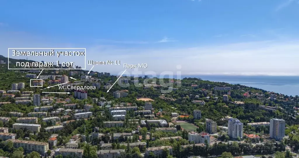 Участок в Крым, Ялта ул. Свердлова (1.0 сот.) - Фото 0