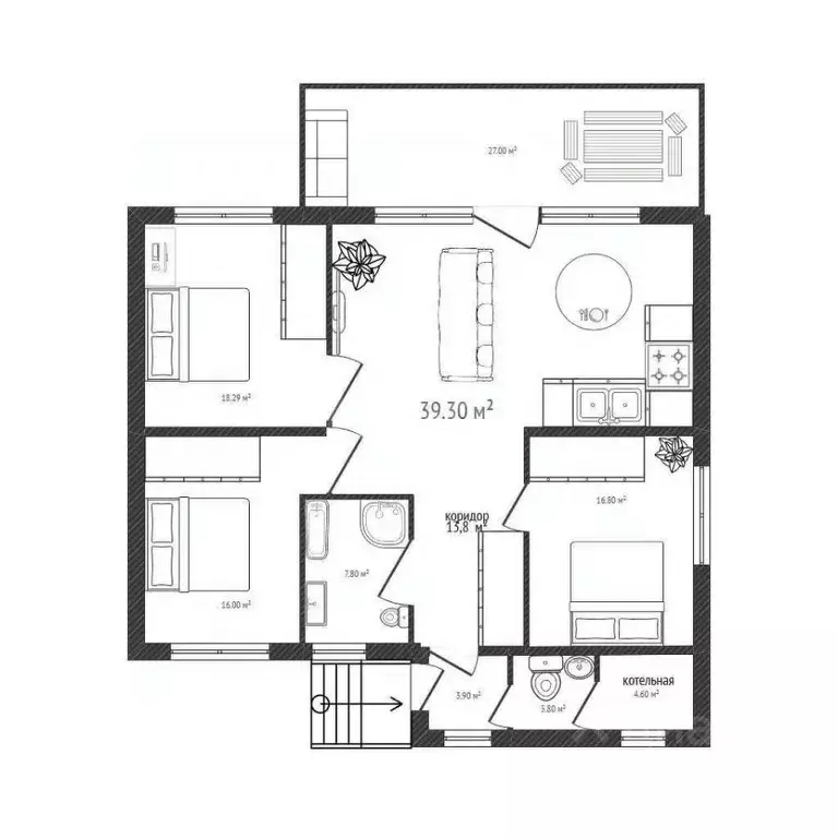 Дом в Новосибирская область, Новосибирский район, Станционный ... - Фото 2