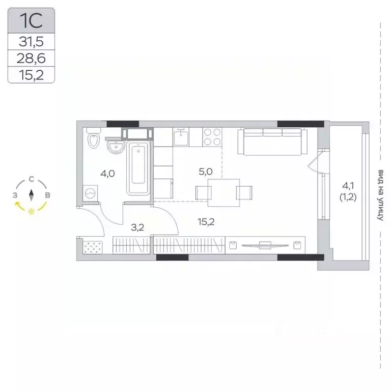 Студия Московская область, Мытищи городской округ, д. Пирогово ул. ... - Фото 1