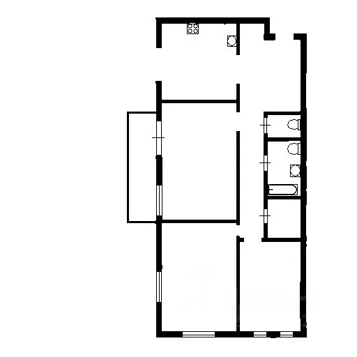 1-к кв. Татарстан, Казань ул. Аметьевская магистраль, 16к3 (39.0 м) - Фото 2