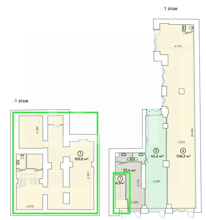 Помещение свободного назначения в Москва Большой Сухаревский пер., ... - Фото 1