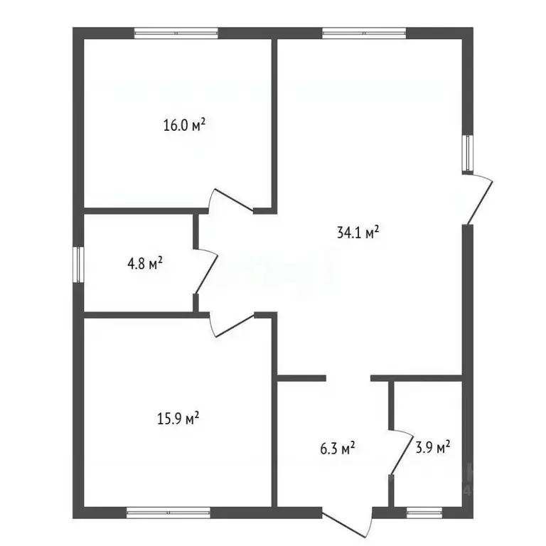 Дом в Воронежская область, Рамонский район, с. Новоживотинное ул. ... - Фото 1