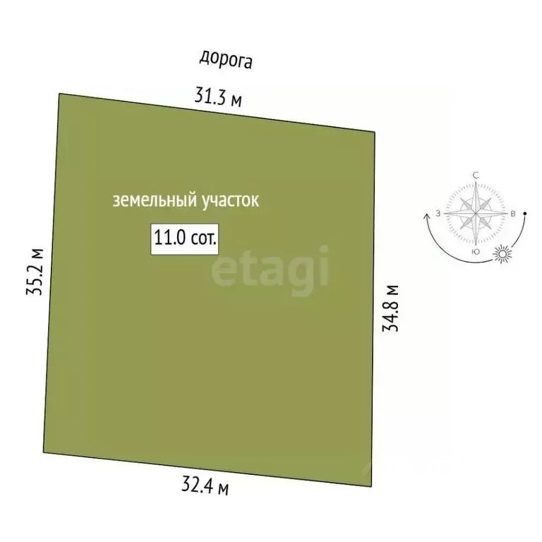 Участок в Тюменская область, Нижнетавдинский муниципальный округ, ... - Фото 2