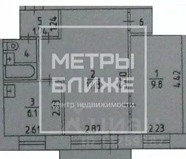 2-к кв. Пермский край, Пермь Петропавловская ул., 68 (39.8 м) - Фото 2
