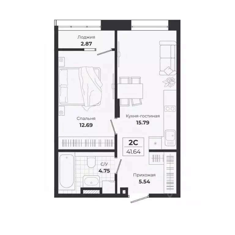 2-к кв. Новосибирская область, Новосибирск Лесоперевалка мкр, Ясный ... - Фото 0