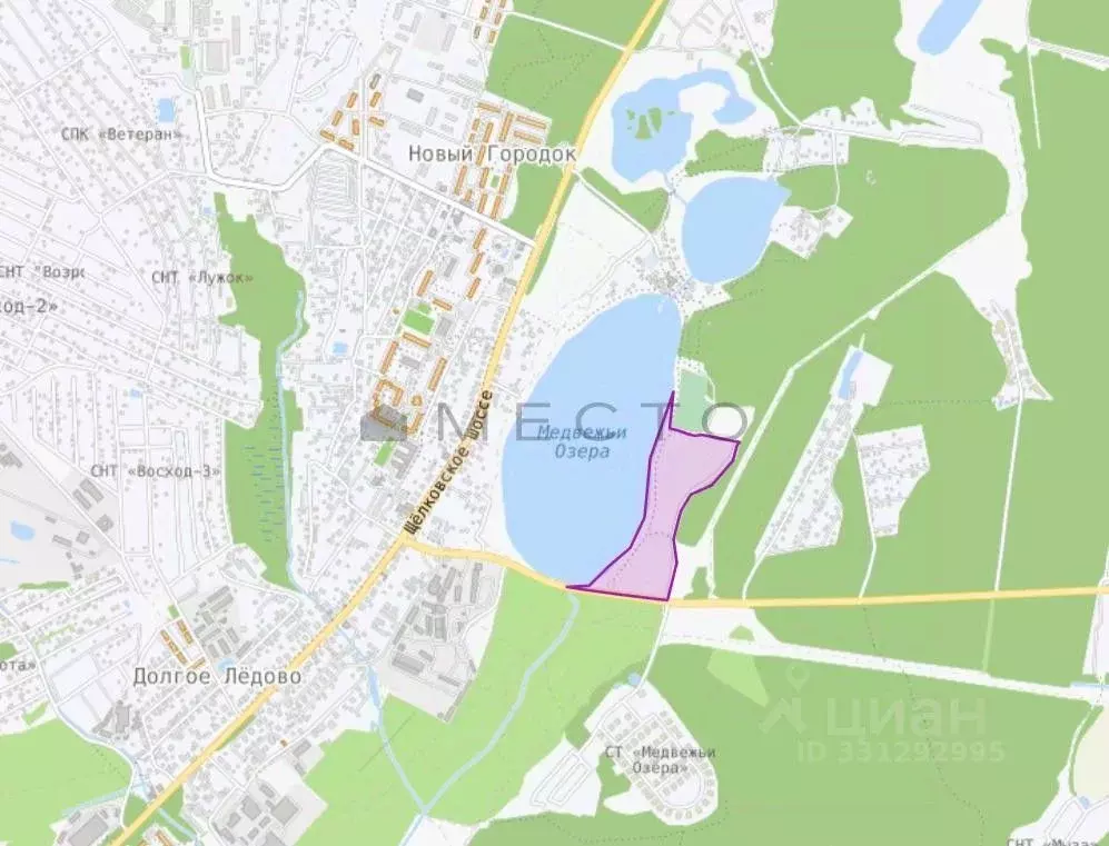 Участок в Московская область, Щелково городской округ, д. Медвежьи ... - Фото 2