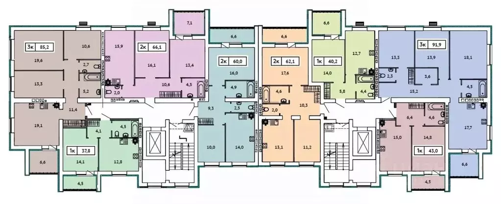 2-к кв. Ивановская область, Иваново ул. 2-я Чайковского, 40 (66.1 м) - Фото 2