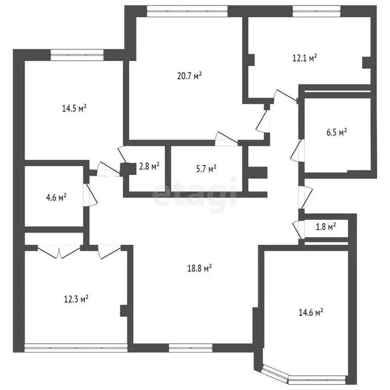 4-комнатная квартира: Симферополь, проспект Победы, 74А (145 м) - Фото 1