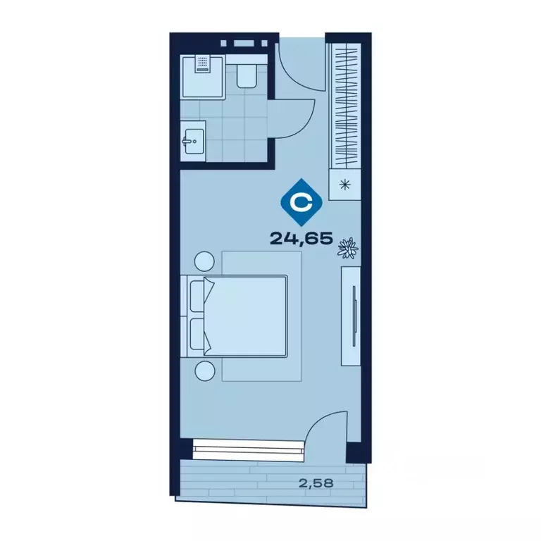 1-к кв. Свердловская область, Сысерть апарт-отель Панорама тер.,  ... - Фото 1