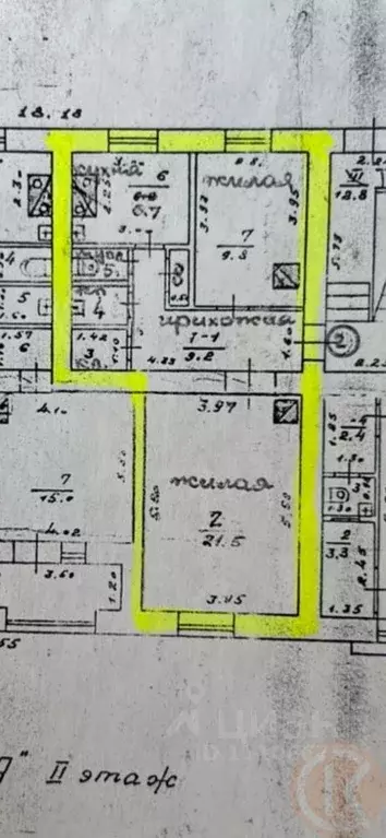2-к кв. Крым, Евпатория ул. Интернациональная, 71 (52.4 м) - Фото 2