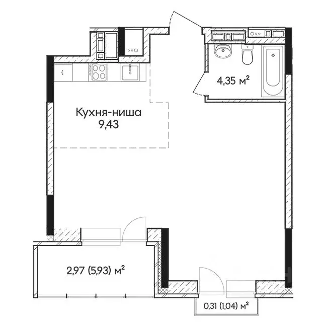 2-к кв. Удмуртия, Ижевск Новая Восьмая ул., 68 (55.87 м) - Фото 0